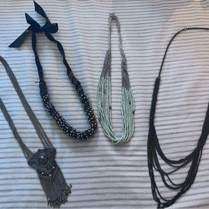 4 long Necklaces